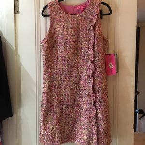 NWT Betsey Johnson Pink Tweed Dress